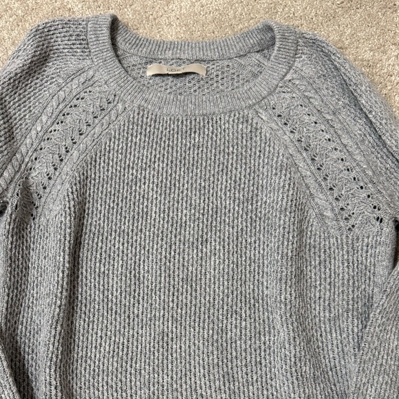LOFT Knit Sweater | Gray - Picture 2 of 4